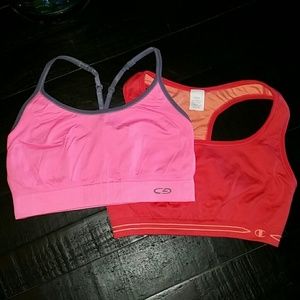 NWOT 2 Champion Sports Bras Large